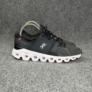 On Running Cloudswift Running Shoes Women's 7 Black Rock White Athletic Training